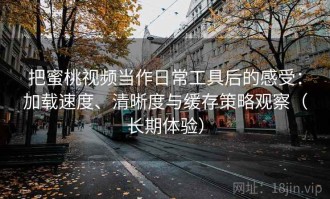 把蜜桃视频当作日常工具后的感受：加载速度、清晰度与缓存策略观察（长期体验）