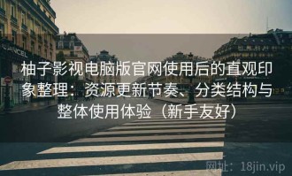 柚子影视电脑版官网使用后的直观印象整理：资源更新节奏、分类结构与整体使用体验（新手友好）