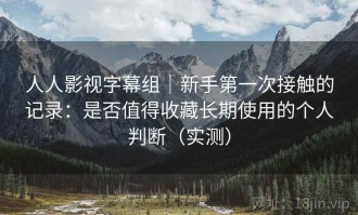 人人影视字幕组｜新手第一次接触的记录：是否值得收藏长期使用的个人判断（实测）