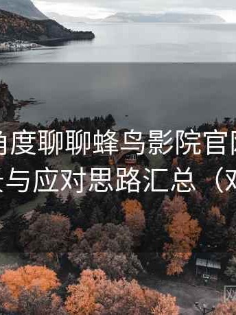 从用户角度聊聊蜂鸟影院官网：常见卡顿场景与应对思路汇总（对比总结）