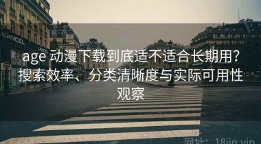 age 动漫下载到底适不适合长期用？搜索效率、分类清晰度与实际可用性观察