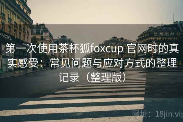 第一次使用茶杯狐foxcup 官网时的真实感受：常见问题与应对方式的整理记录（整理版）